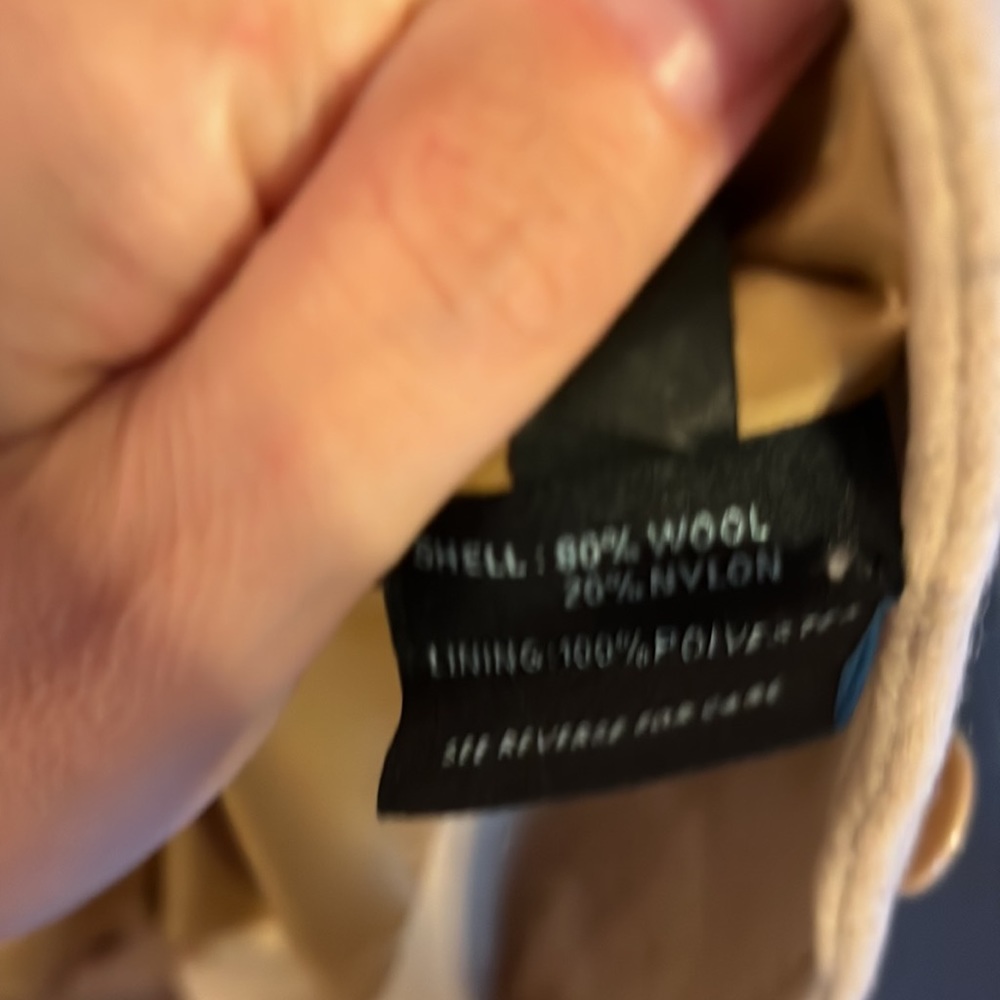 Kenneth Cole Reaction Tan Wool Coat Size 2 - Picture 10 of 10